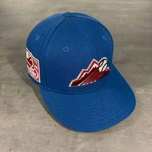 Hat Club Colorado Rockies New Era Cap 7 1/4 Breakaway‎ Pack Iceberg Blue Red MLB